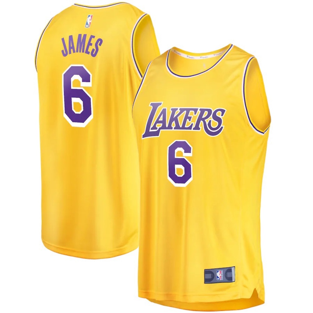 Fanatics Icon Swingman Lakers Lebron James #6 Jersey Small *NWT*
